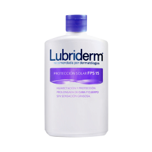 Lubriderm® Protección Solar UV-15 Tapa Morada